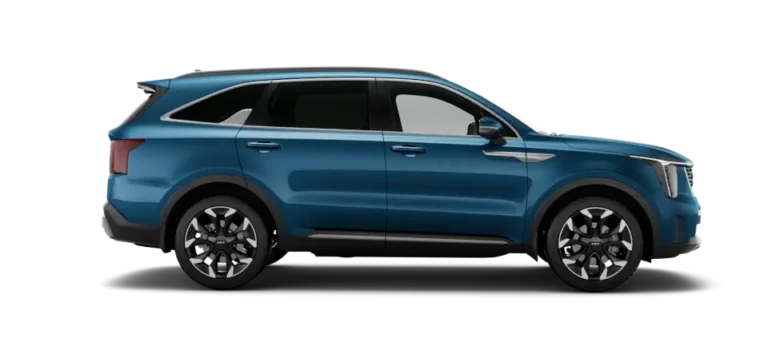 kia sorento hybrid mineral blue exterior colour