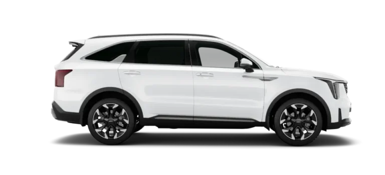 kia sorento hybrid snow white pearl exterior colour