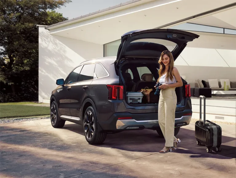 kia sorento hybrid cargo area view