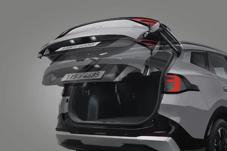 kia sportage interior smart power tailgate