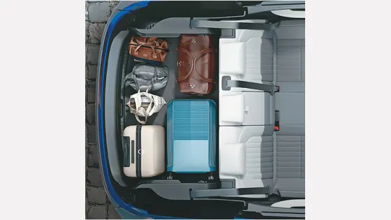 Kia Seltos boot illustration showing luggage space