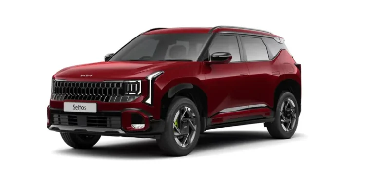 2027 Kia Seltos colour illustration in Magma Red