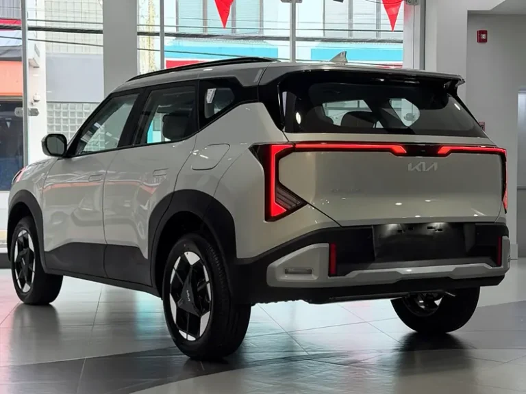2027 Kia Seltos rear three-quarter view at the Phillip Street, Port of Spain showroom