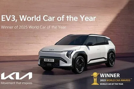 Kia EV3, winner of the 2025 World Car of the Year award