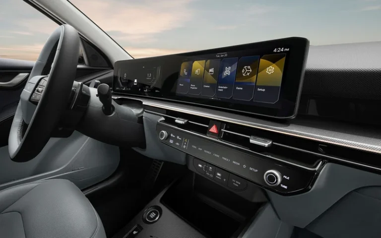 2027 Kia Niro panoramic display, international left-hand-drive cabin